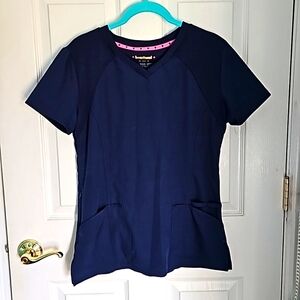 Heartsoul Navy Blue scrub top